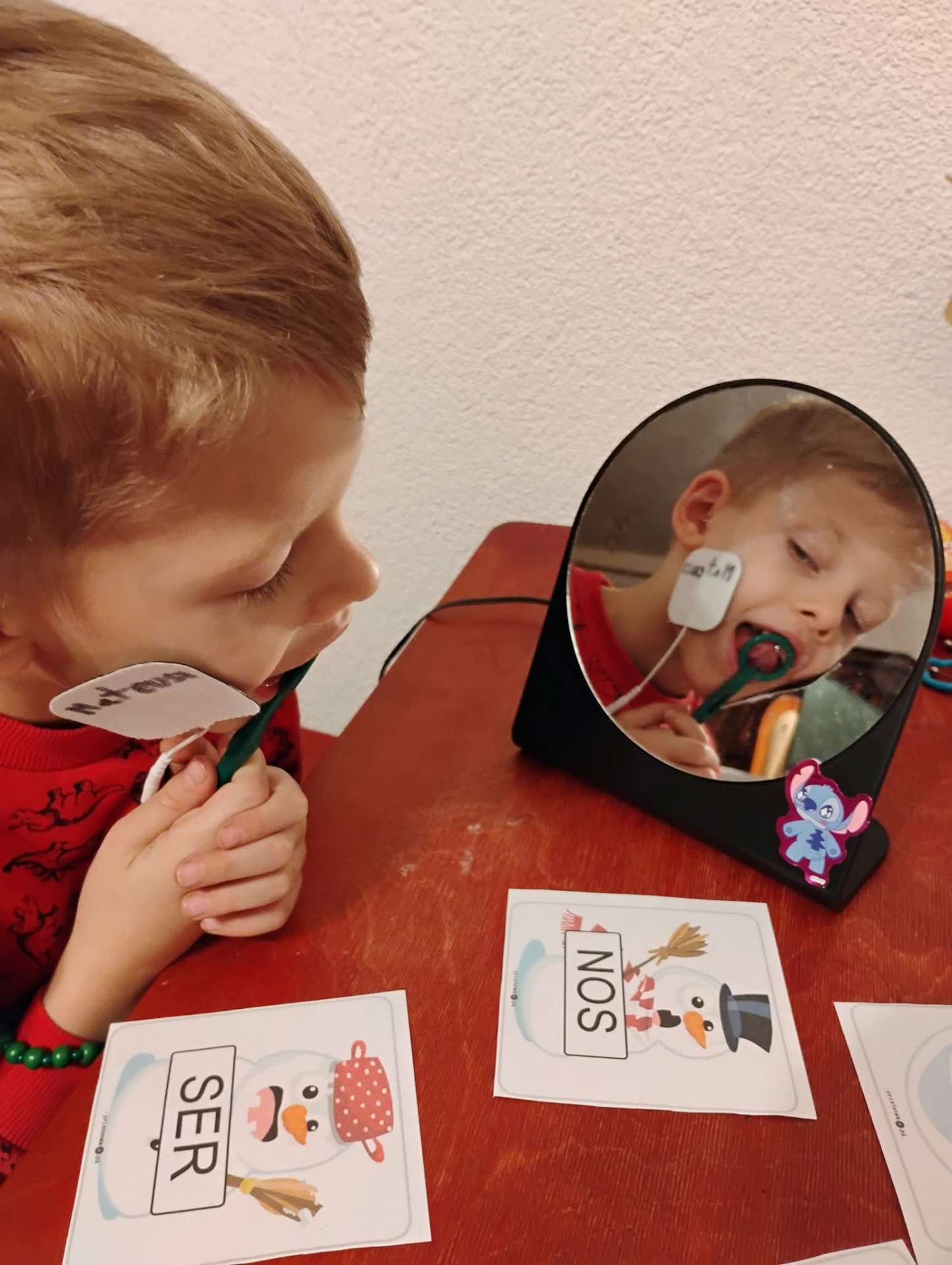 Ćwiczenia artykulacyjne z kartami SER/SOS